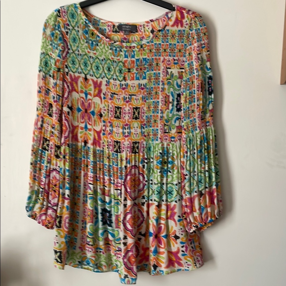 Colorful Patterned Women's Top